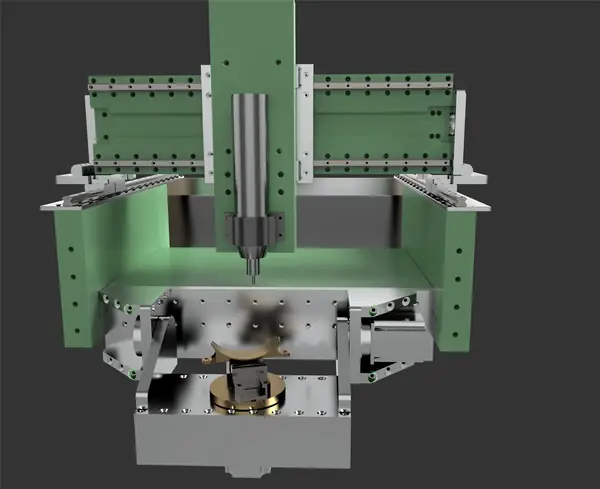 Front view of the early layout