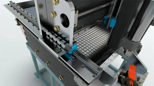 Axis drive and guide detail
